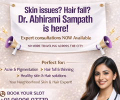 Dr. Abhirami Sampath Now Available in Porur | Skin & Hair Expert