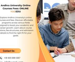 Andhra University Online Courses Fees: Online Yugedu