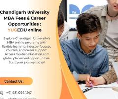 Chandigarh University MBA Fees & Career Opportunities – yugedu online