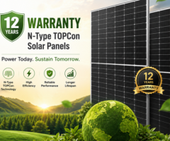 12 years warranty N-Type TopCon Solar panels| ADM Solar
